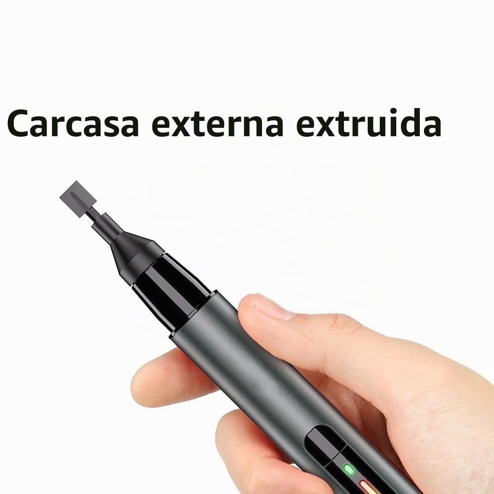 Lijadora eléctrica recíproca para aficionados y modelistas, 5400 RPM de alta velocidad, 8 cabezales intercambiables con grano 7 para lijado y pulido de precisión
