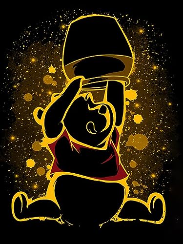 HUANNY DIY Diamond Painting Winnie Pooh Broderie Diamant Kits, 5D Full Drill Cross Stitch...