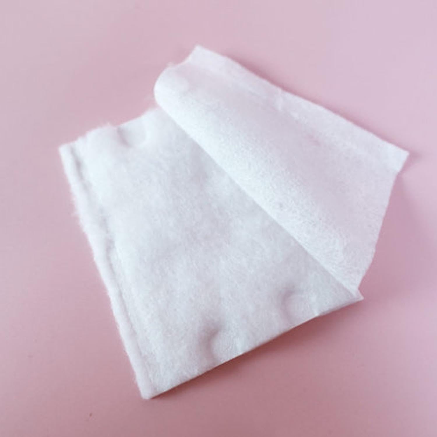 Soft & Absorbent 100% Cotton Makeup Pads - 240 Sheets, Dual-Ply for Lint-Free Application, Gentle on Skin