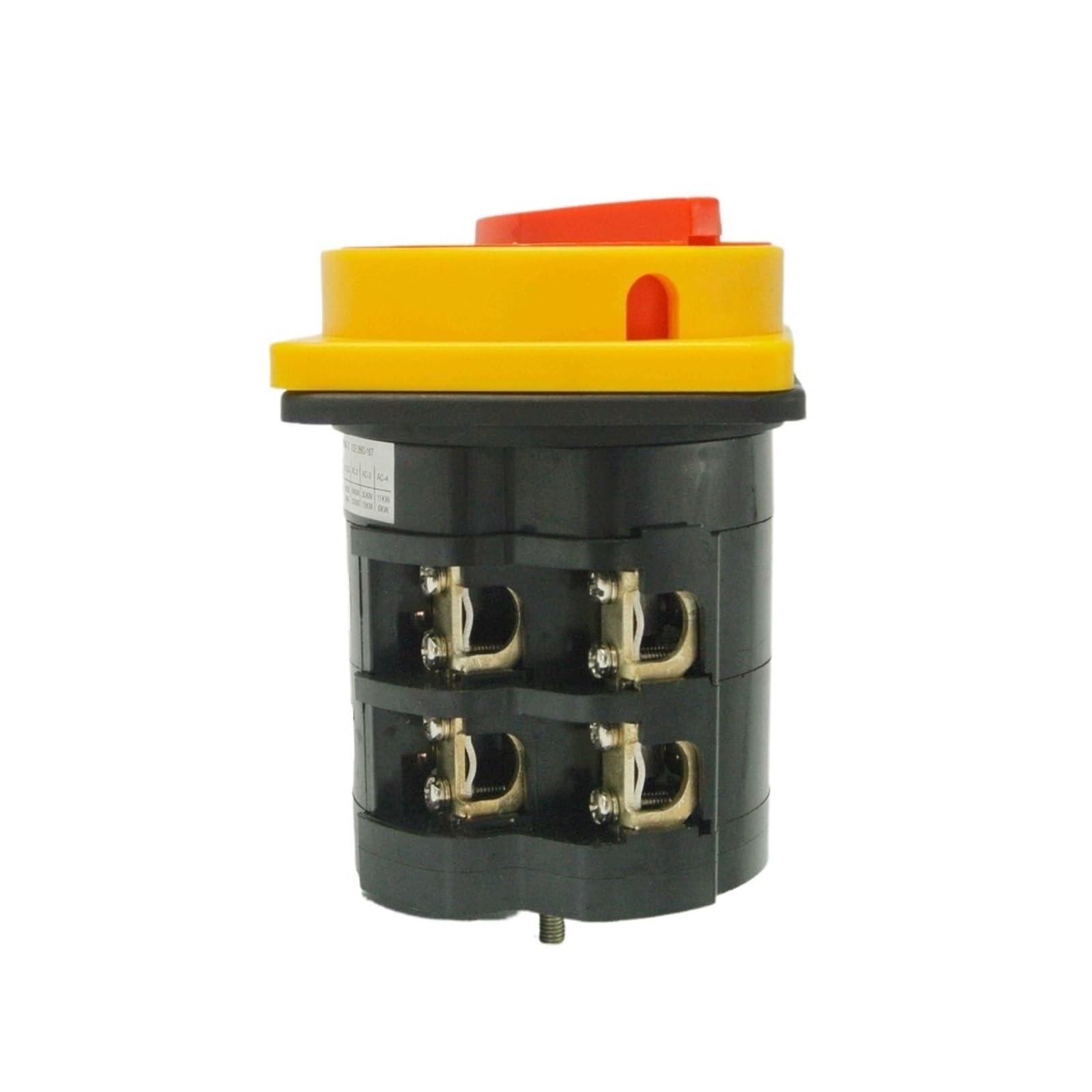 Rotary Switch Knob 2 Position 0-1 660V 60A 2 Poles 4 Terminals Padlock Changeover Cam Main Power Cut Off Switch HZ12-60/04 NWPNLXEA
