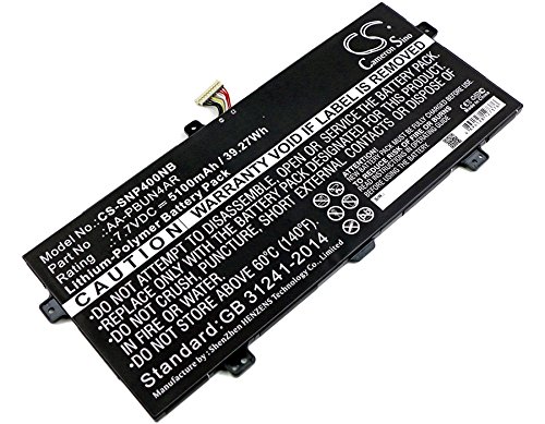 5100mAh Battery Replacement for NT900X5L-K59S NT901X5L-K2A/C NT901X5L-K2C/C NT900X5M-K78S NT901X5L-K1V/R NT901X5L-K0H/C NT901X5L-K1L/R NT901X5L-K1L/C NT901X5L-K22/R NT901X5L-K2D/C AA-PBUN4AR (7.7V)