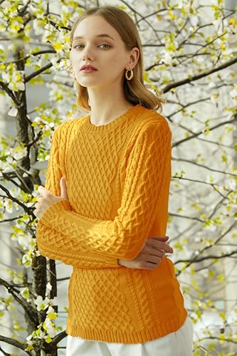 Image of v28 Women Crew Neck Knit Stretchable Elasticity Long Sleeve Sweater Jumper Pullover