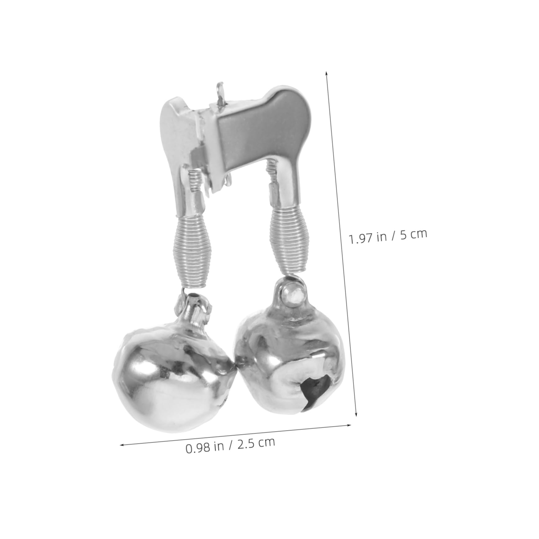 GOOHOCHY Multi-Function Fishing Bells Bite Indicator 10pcs Sea Rod Bait Alarm Bells Stainless Steel Fishing Rod Alarms for Sea