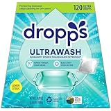 Dropps HE Dishwasher Detergent Pacs with Oxi-Action, Lemon, 120 Loads
