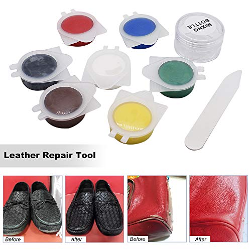 KKmoon Kit de ferramentas de reparo de couro para assento de carro automotivo, sem calor, líquido, a