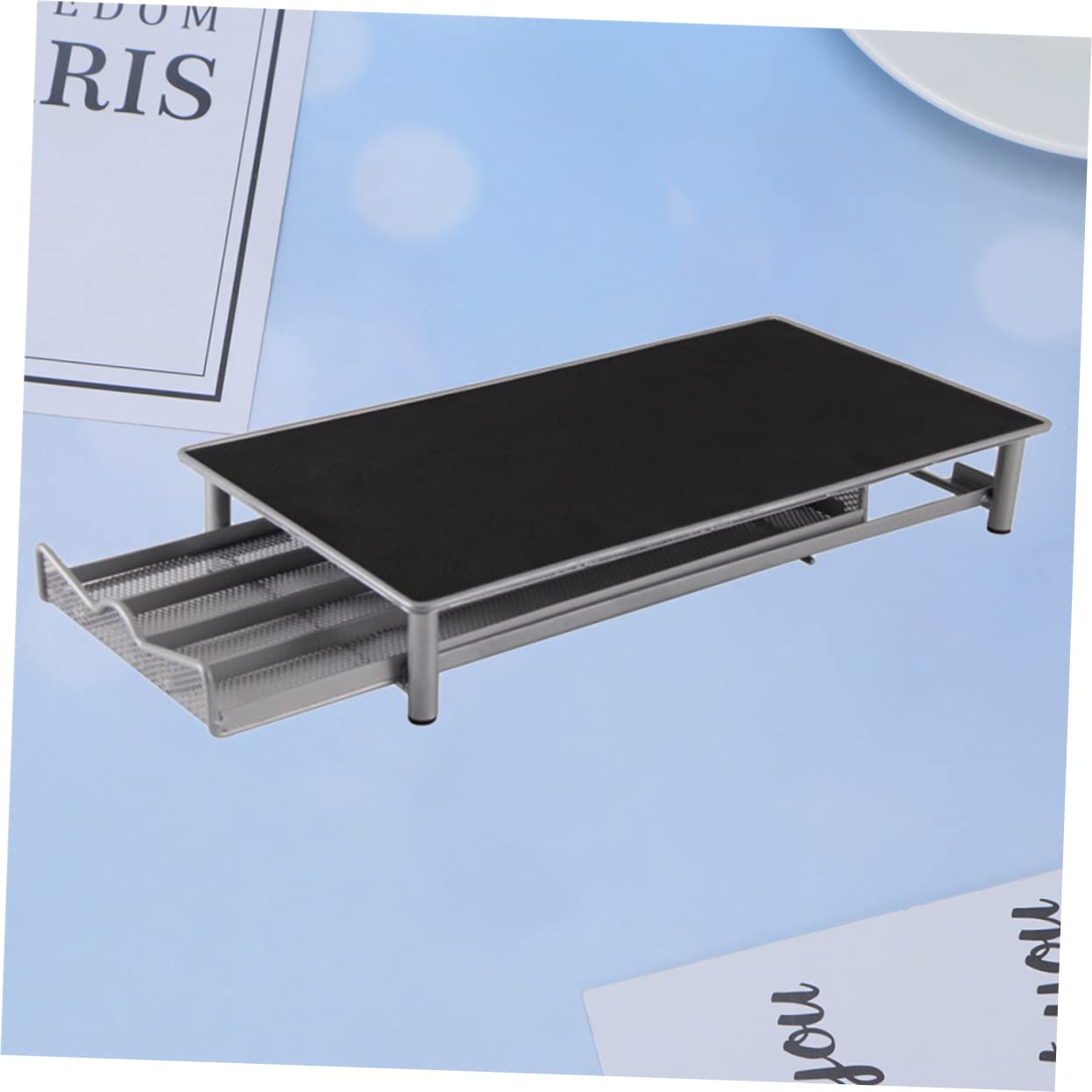 Porta Capsule Cassetto in Metallo, Organizer 40 Pezzi | Nero, Struttura Compatta e Leggera, Adatto a Cucina e Ufficio, Formato 1 Pezzo