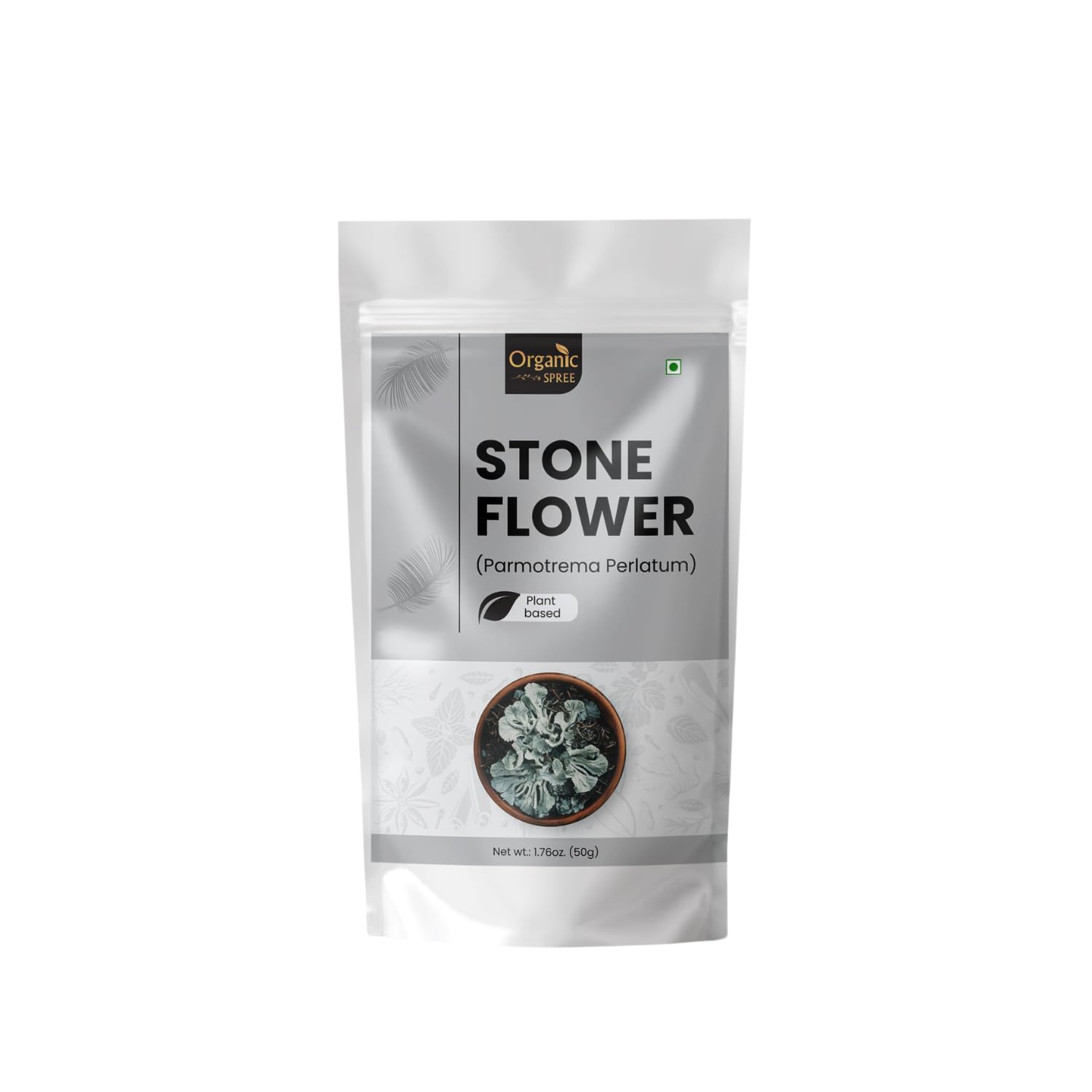 Organic Spree Stone Flower 50gm (1.76oz) Dagad Phool – Kalpasi – Pure and Natural 50gm