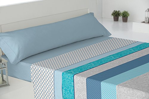Preisvergleich Produktbild Todomueble Arica Bettwäsche, blau, 150