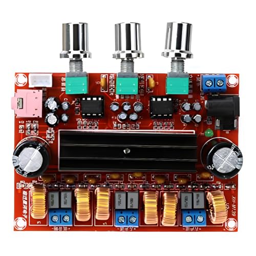 Image of Robocraze TPA3116D2 50Wx2+100W 2.1 Channel Digital Subwoofer Amplifier Board 12V-24V Power XH-M139