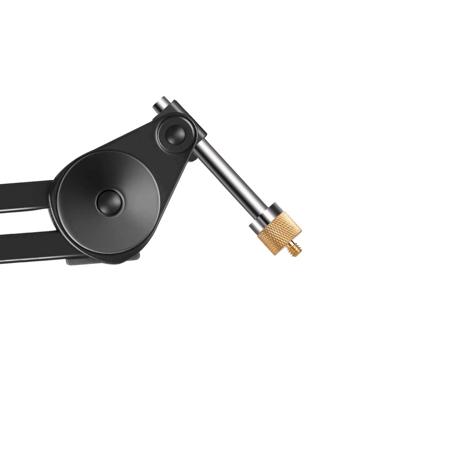 Anwenk Mic Stand Adapter 5/8 to 1/4 Adapter Standard Mic Thread Screw Adapter (Brass) Microphone Stand Adapter to Tripod Adapter, 2 Pack