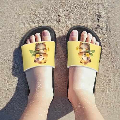 Jeiento Unisex Children Sandals Thick Sole Comfort Footed Casual Slide Open Toe Flat Sandals for Beach,Pool,Bathroom2