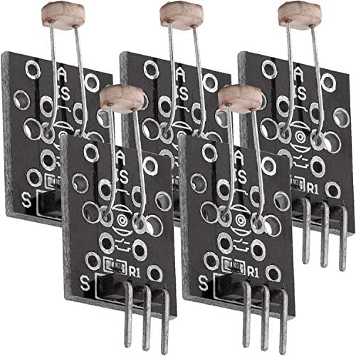 AZDelivery 5 x KY-018 Photo LDR Resistor Diode Photo Resistor czujnik kompatybilny z Arduino i Raspberry Pi, w tym eBook!
