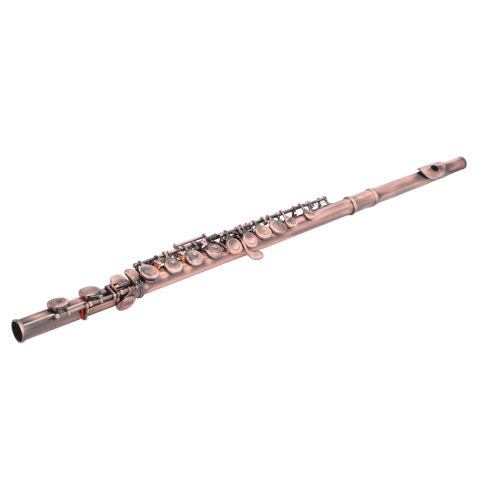 Cflute Instrument, 16 Key Flute, Sound, Cute Design for playing. (Reddish Antique)