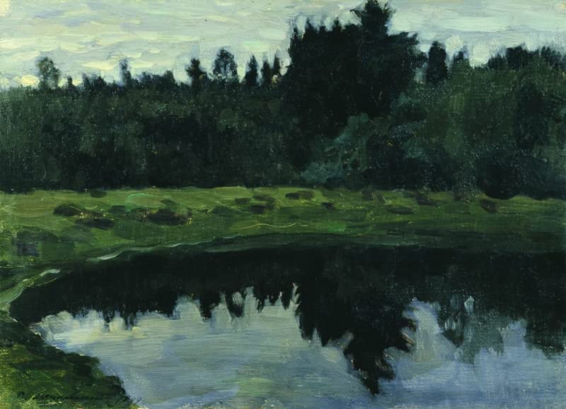 Image sur Toile Nordique Forest River par Stanislav Joukovski 60x90cm