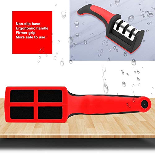 image for ANUNU Kitchen Knife Sharpener 3-Stage -Manual Kitchen Knife sharpener 