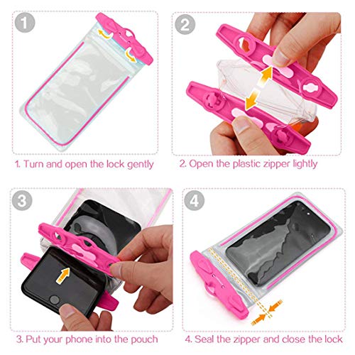 Waterproof Phone Pouch Drift Diving Swimming Bag Underwater Dry Bag Case Cover For Phone Water Sports Beach Pool Skiing 6 inch - Thumbnail 7