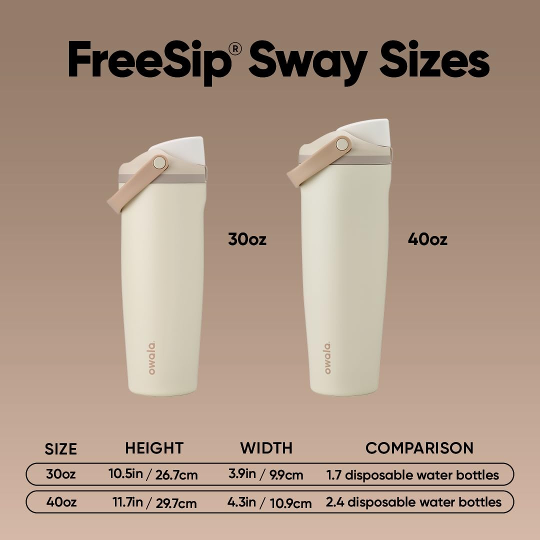 Owala FreeSip Sway - Stainless Steel - 30-oz. - Tan (Lightly