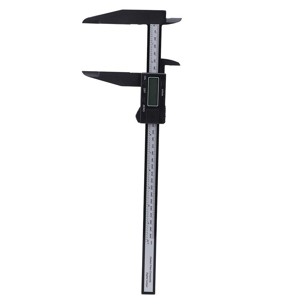 Pied à coulisse électronique numérique, pied à coulisse pour règle numérique 150mm/300mm en carbone avec outil de mesure à longue mâchoire pour écoles, menuiserie, fermes ou maisons(300MM)
