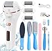 Pedicure Elettrico Professionale Piedi Ricaricabile Foot File Lima Eléctrica Pies Kit per Piedi Togli Calli Rimuovere la Pelle Secca e Talloni Screpolati Dura Con 3 Rulli Ricambio