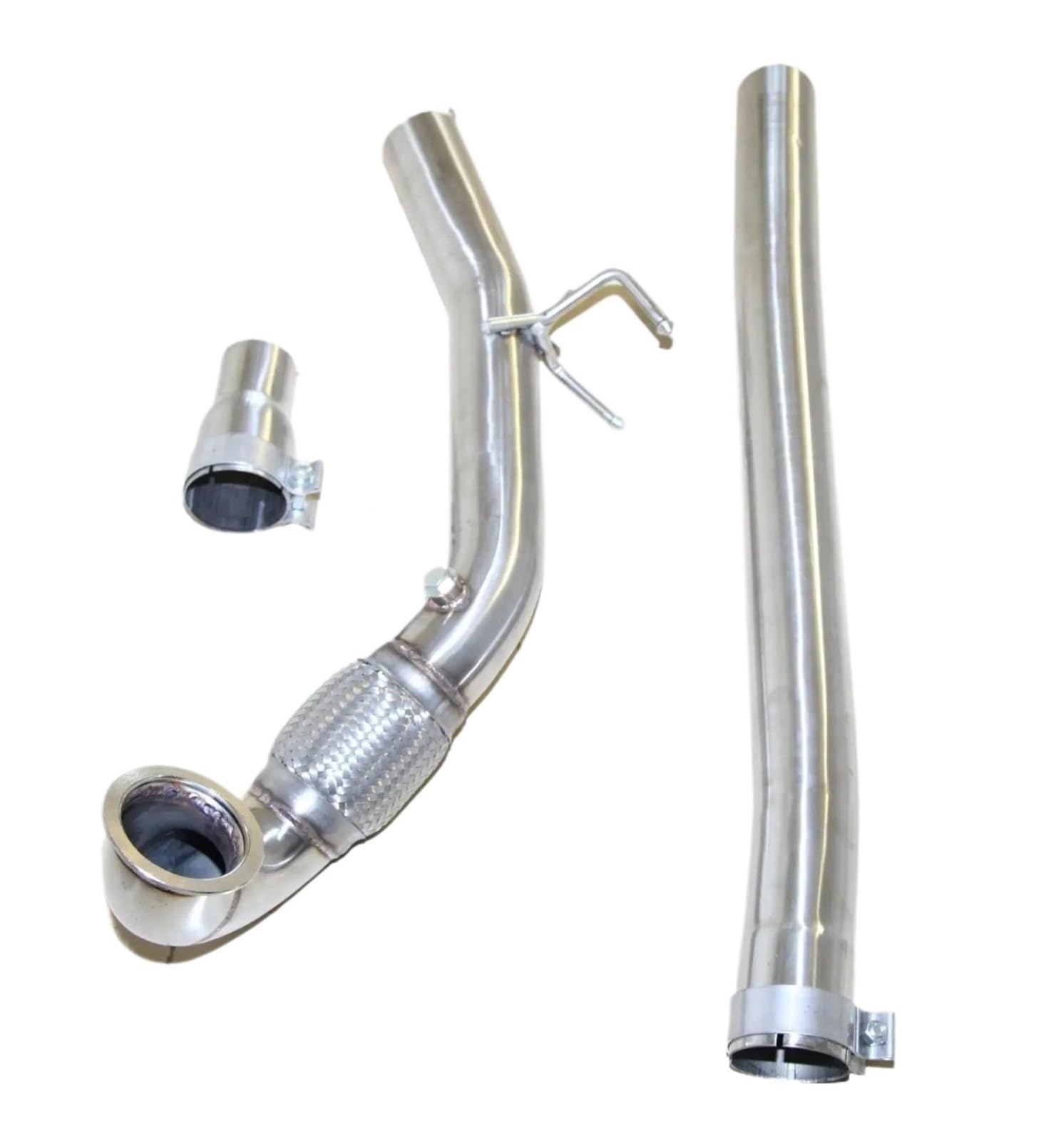 Downpipe Di Scarico In Acciaio Inox Da 3" Per VW Per Golf R 2015-2016 MK7 2.0T Con Attacco V-band