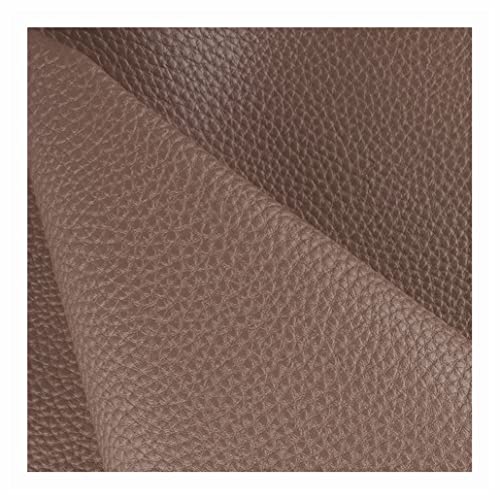 Simili cuir marron litchi 1,4m pour réparer des chaussures usées et coudre des sacs à main robustes