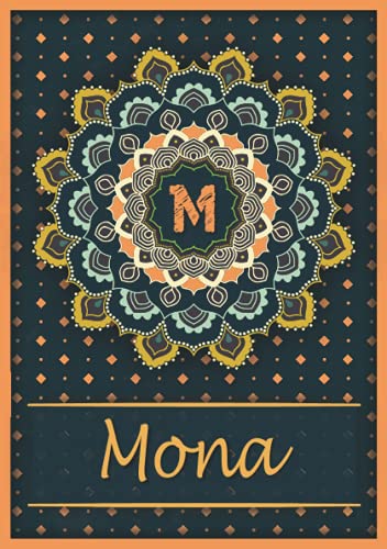 Mona: Carnet de notes A5 | Prénom personnalisé Mona | Monogramme M | Cadeau d'anniversaire pour fi Mona: Carnet de notes A5 | Prénom personnalisé Mona | Monogramme M | Cadeau d'anniversaire pour fi