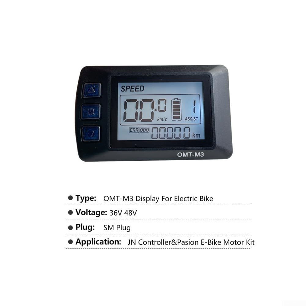 Zoegneer Strumento LCD, display OMT-per M3, installazione senza sforzo del pannello di visualizzazione LCD OMT per M3 per scooter elettrico della bici