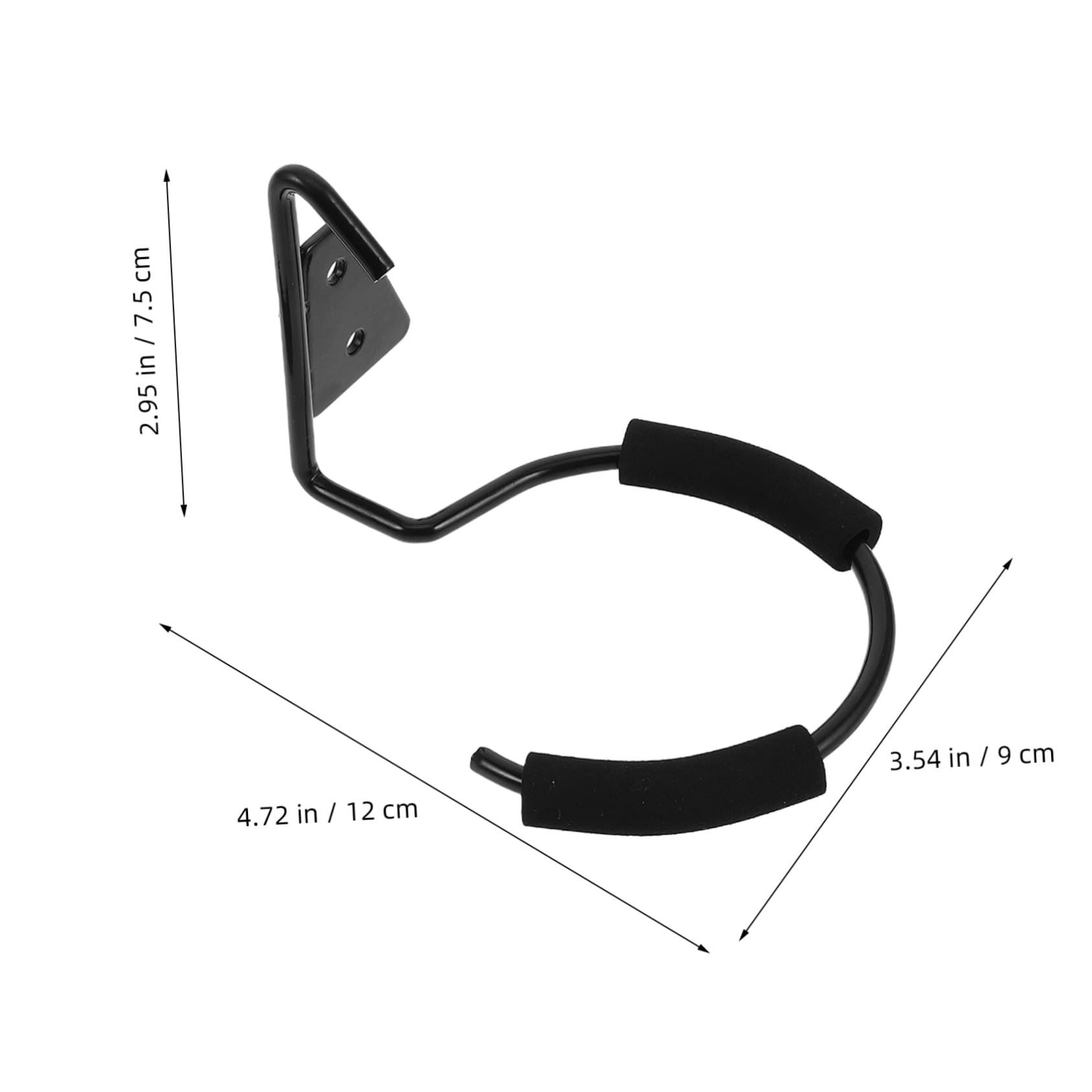 IWOWHERO 2pcs Wall-mounted Hair Dryer Rack Hair Tool Organizer for Bathroom Blow Dryer Holder Salon Equipment Products Organizer