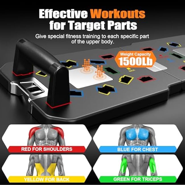 Lalahigh Premium Aluminum Alloy Push Up Board, Home Workout Equipment, Multifunctional Home Fitness,Ideal for Comprehensive Strength Training and Home Workouts