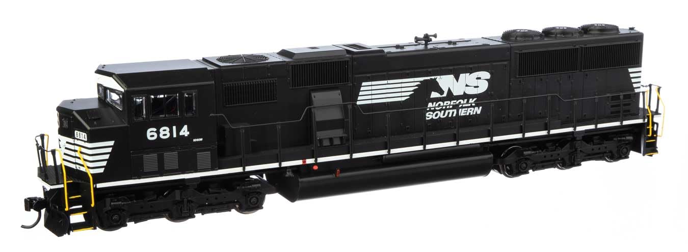 Walthers HO Scale EMD SD60M with 3-Piece Windshield - Standard DC - Norfolk Southern #6814 - Locomotive Only - Adult - Vehicle - Metal, Plastic