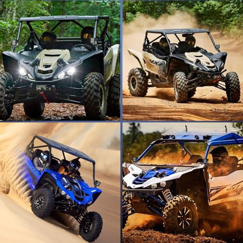 Image of Nilight Light Bar UTV A-Pillar Brackets for Yamaha YXZ 1000R 2016-2024 | for Yamaha YXZ 1000R 2016 2017 2018 2019 2020 2021 2022 2023 2024, Front Side LED Pods Hood Mounting