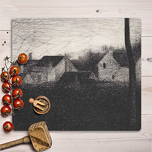 Protection plaque induction contre rayures planche verre 60x52cm