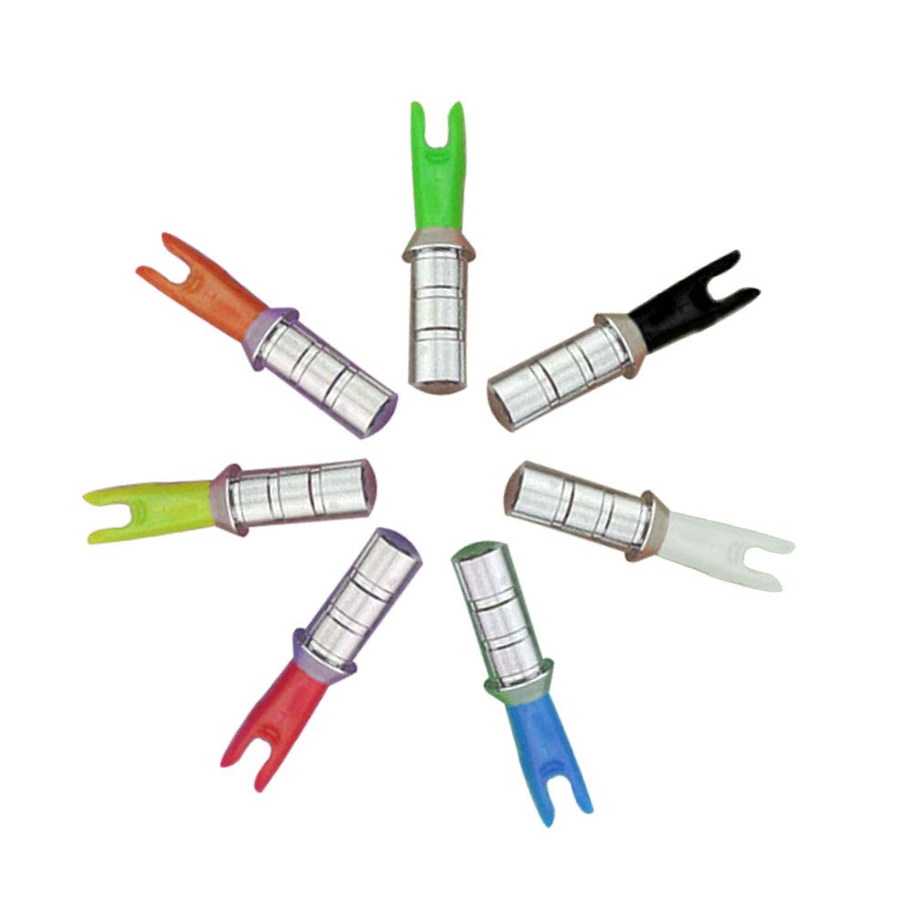 50 Cocche Per Frecce Da Tiro Con Arco - Alluminio Per Albero 4.2mm - Accessori Archery