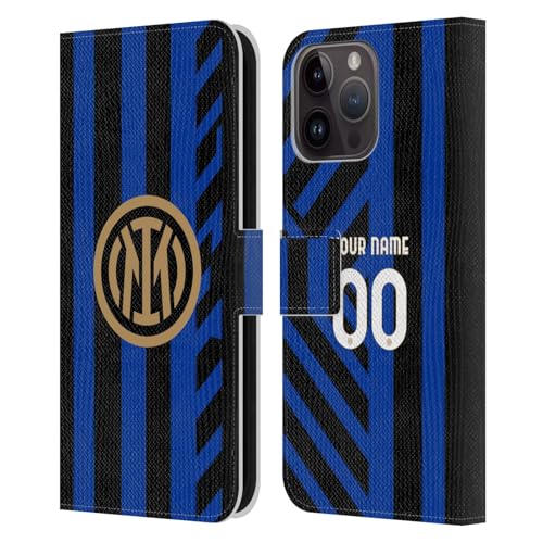 Étui portefeuille Inter Milan pour iPhone 15 Pro Max protégeant l'écran des chutes