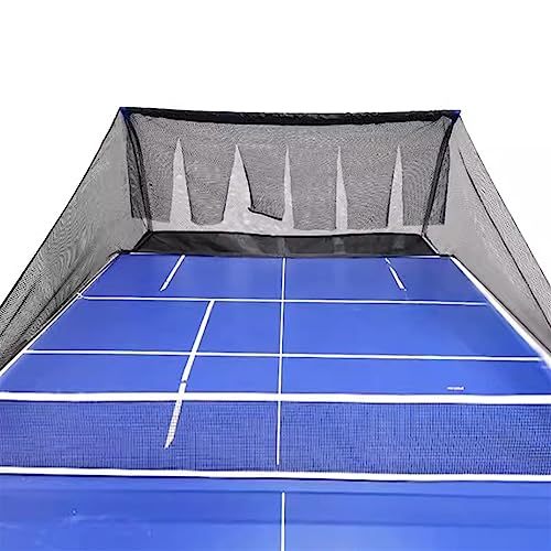 RENLXFI Table Tennis Ball Catch Net, Ping Pong Ball Collector for Multi-Ball Drills or Robot Serve Launcher Practice, Indoor Ping Pong Table Accessories