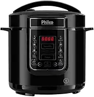 Panela de pressão, Digital inox Ppp01p, 6L, Preto, 110v, Philco
