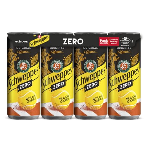 Schweppes Tónica Zero, sin Azúcar ni Calorías - Lata 33cl x8