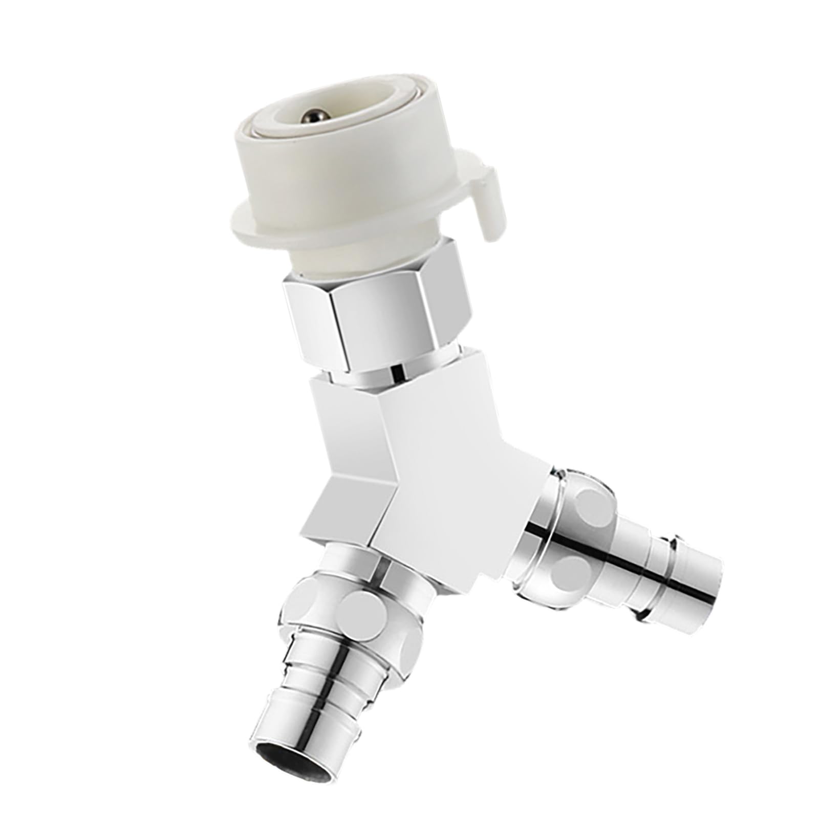 Veltros B Three Way Water Diverter Valves 1 Inlet Two Outlet Connector Pipe Fittings 3 Way Water Separator Valves Simple Installs Faucet Connector
