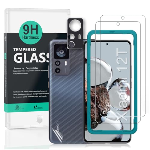 Ibywind �Ή� Xiaomi 12T 5G �K���X�t�B���� 2 ���ی�t�B���� �K�C�h�g�t�� �����Y�J�o�[�i1���j�w�ʃV�[�g�i1���j ���菝�h�~�ϏՌ��d�x 9H�����K���X�t�B�����y���炩�Ȏ�G��z�y�C�A�[���z�y�w��F�ؑΉ� ���ȒP�\��t���z