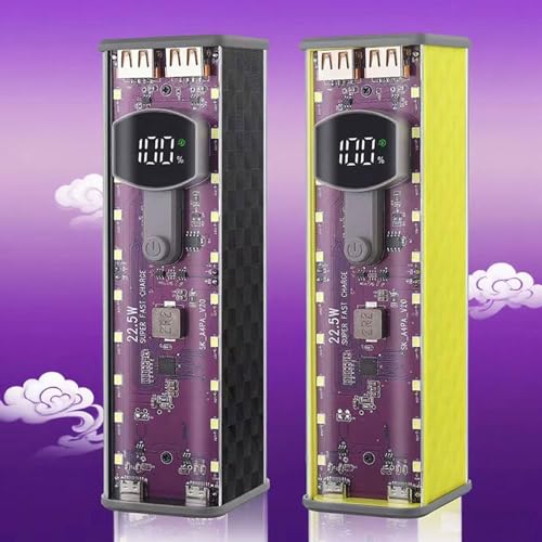 Kit PowerBanks desmontable 18650 con protecciones para viaje miniatura 6