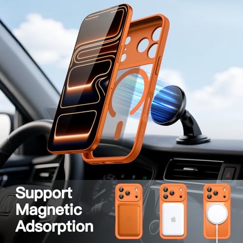 Image of JETech Case for iPhone 17 Pro, 360 Protection, Orange