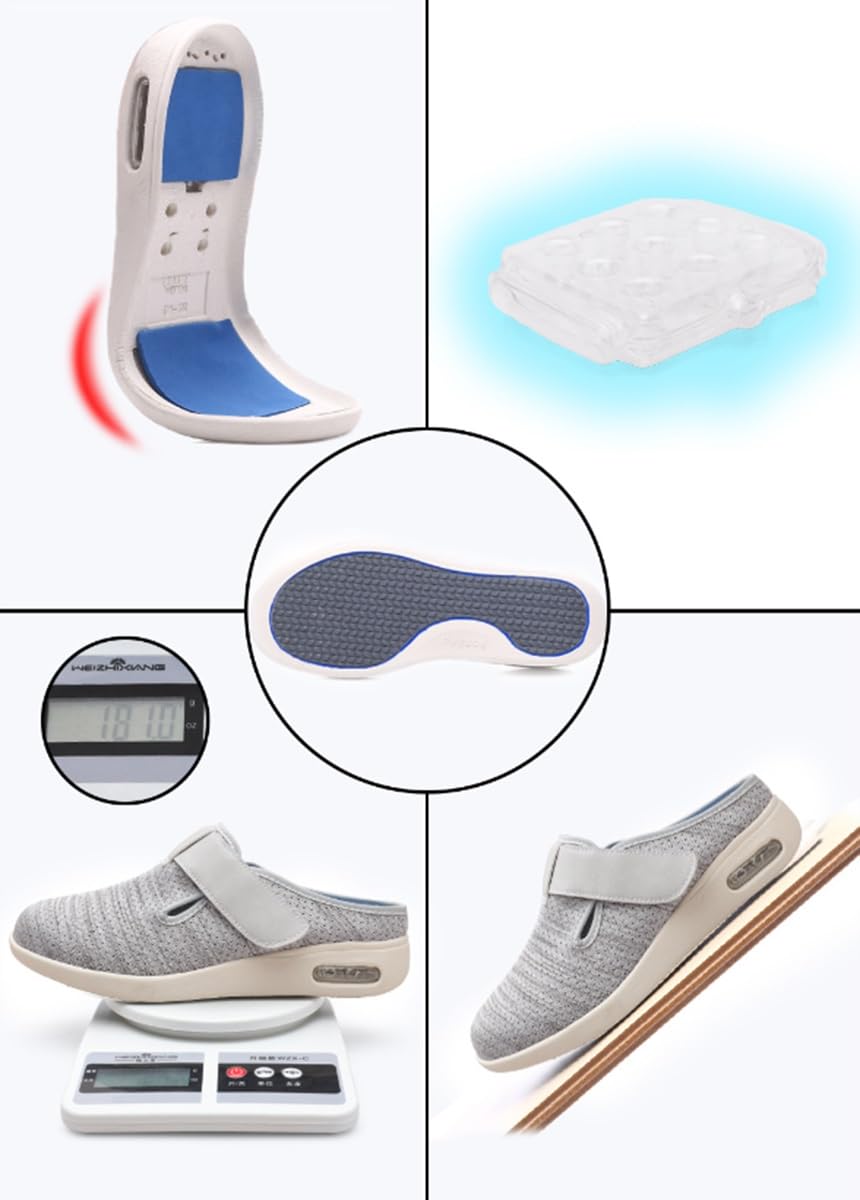 DaoGeSir Scarpe Per Diabetiche Da Donna Pantofole Anziani Piedi Gonfiati Riabilitazione Postoperatoria Scarpe Calzatura Sanitaria Stretch Uomo Scarpa Ortopedica Pollice Valgo Calzature