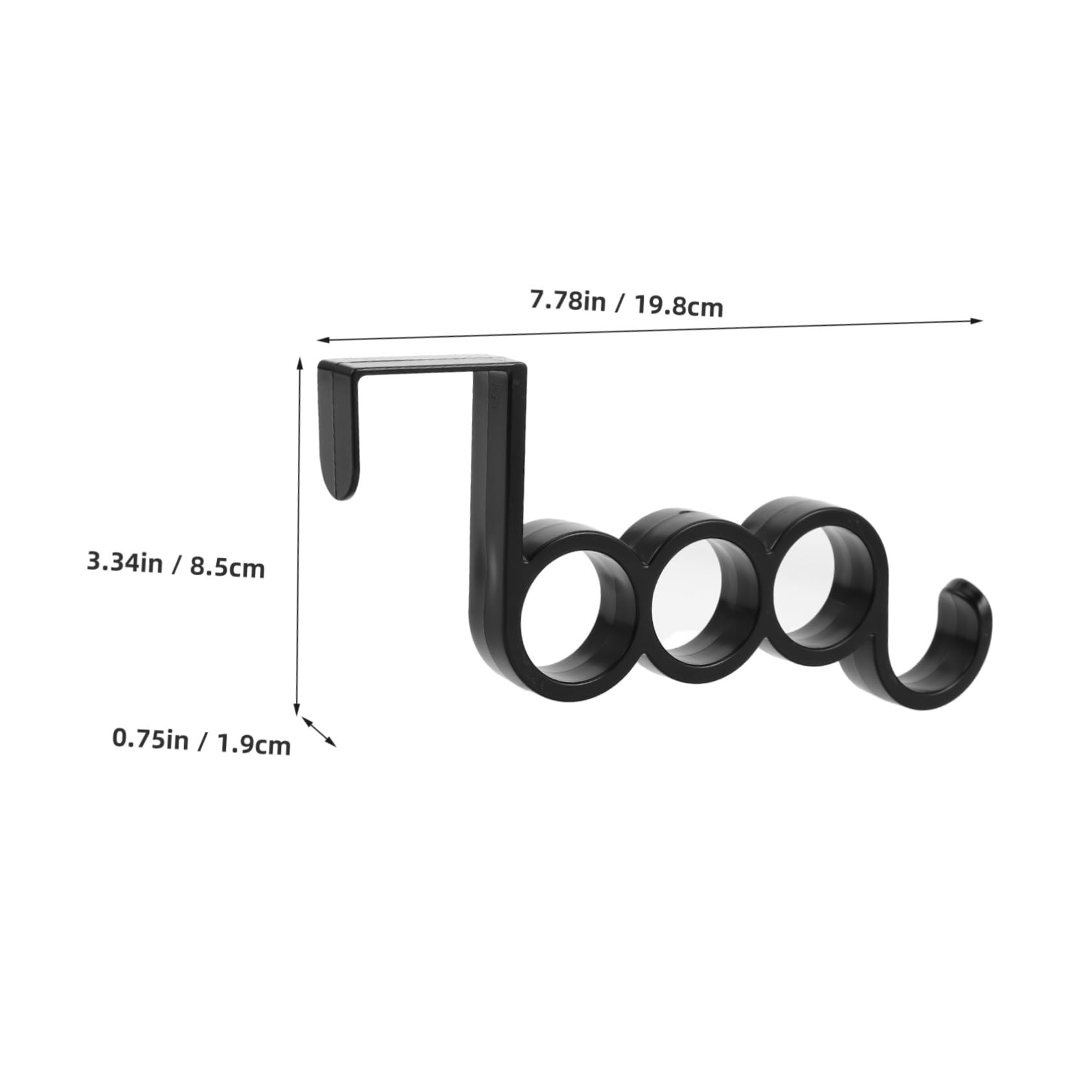 jojofuny 10 Ganchos Resistentes para Puerta, Perchero Multifuncional de Plástico, Diseño Moderno para Baño y Dormitorio