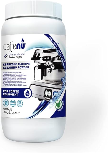 Caffenu | Coffee Machine Cleaner Powder | 900g | Essential part of your Barista Accessories | Espresso Machine Cleaner | Use on your Commercial Machine | Complete the Barista Kit