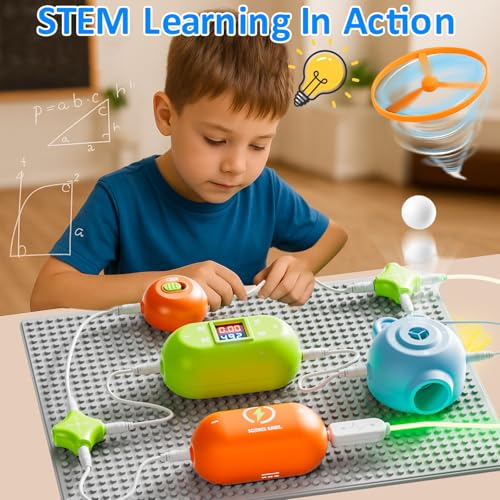 Educational STEM Toys Science Kits for Kids Ages 5-7 8-12 Electronics Exploration Kit with 180 Circuit Projects, Science Experiments for Kids 4-6 6-8 Birthday Gifts for 5 6 7 8 9+ Year Old Boys Girls - Image 5
