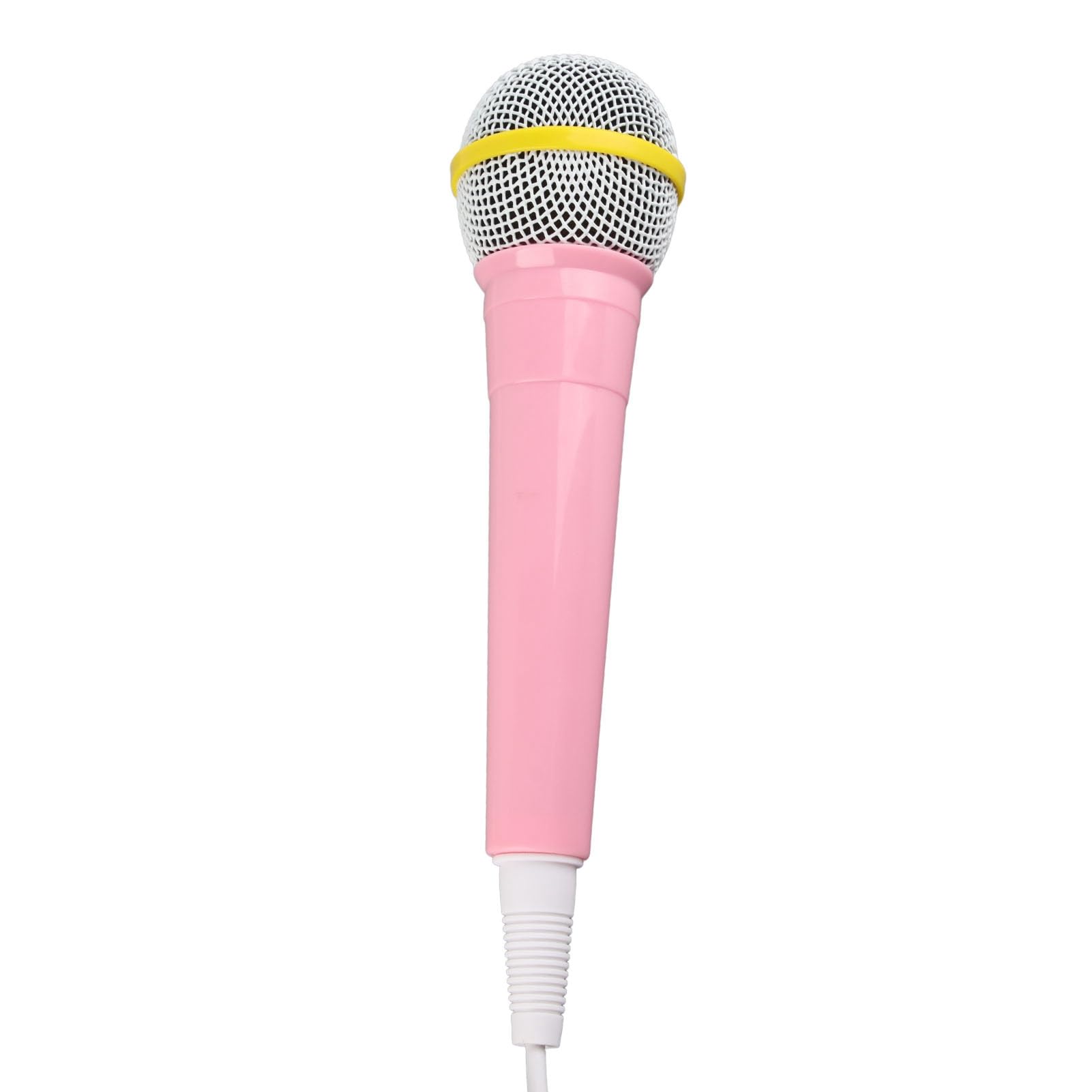 Acouto Mikrofon Przewodowy dla Dzieci Wtyczka 3,5 Mm Niskie Zniekształcenia Przenośna Zabawka Muzyczna Mikrofon do śpiewania do Karaoke Impreza Rodzinna Czysty, Wyraźny, Dokładny Przewodowy dla (PINK)