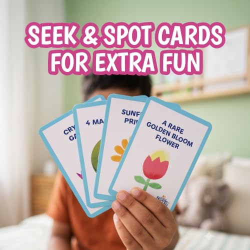 Image of The Curious Bees - Seek & Spot Puzzle & Game - Unicorn Jigsaw Puzzle | 60 Pieces + 10 Seek Cards | Gifts for Boys and Girls Ages 4-8 | BIS Approved | Made in India