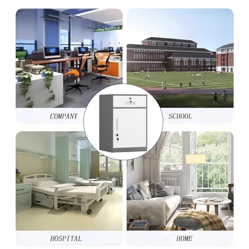 Armadietto portadocumenti chiudibile a chiave per stampante, 65 cm, 85 cm, altezza t Sto Solut per nizing documenti da ufficio/casa, forniture Slish Design