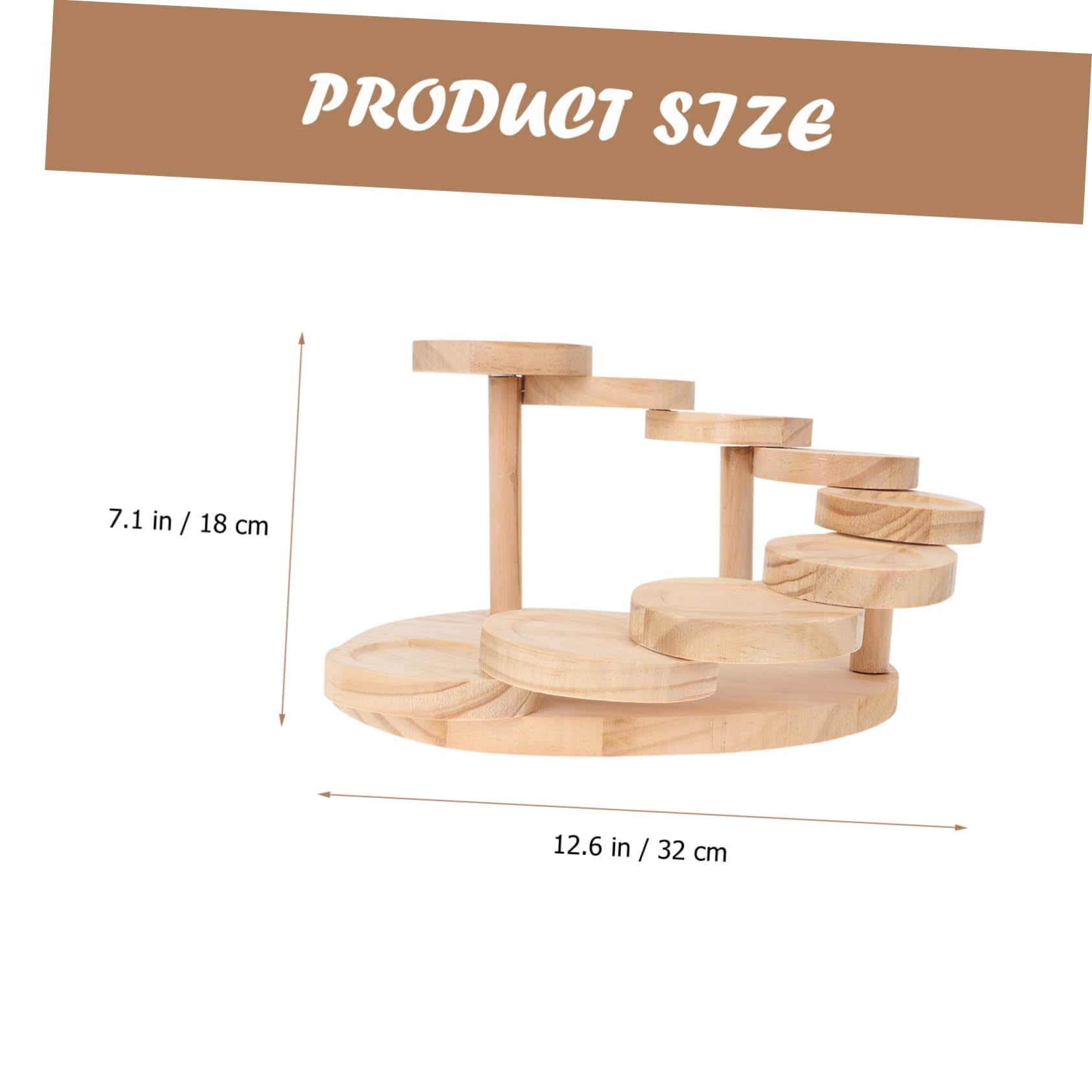 Ciieeo Alzatina per Torte in Legno Multi-strato Supporto per Muffin e Vasi, per Decorazioni Matrimonio e Ornamenti da Tavolo