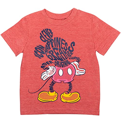 Disney Mickey Mouse Toddler Boys 3 Pack T-Shirts Yellow/Red/Blue 4T - Image 5